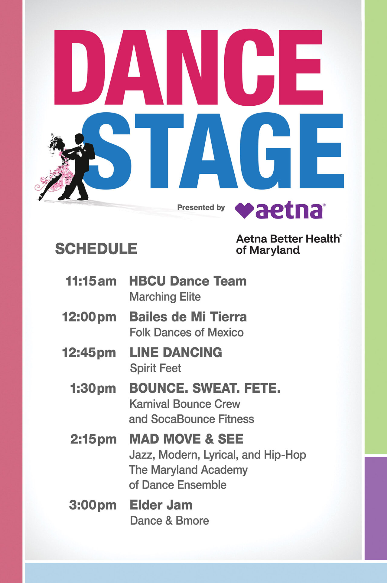 Stage Schedules B'more Healthy Expo